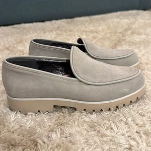 Donald J Pliner suede loafer size 8